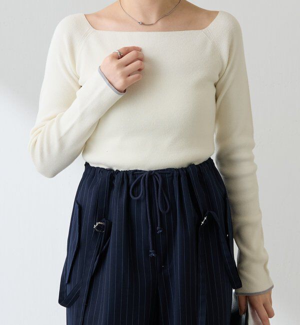  「【2通りで着れる】オフショルダーニット」|ニット・セーター|