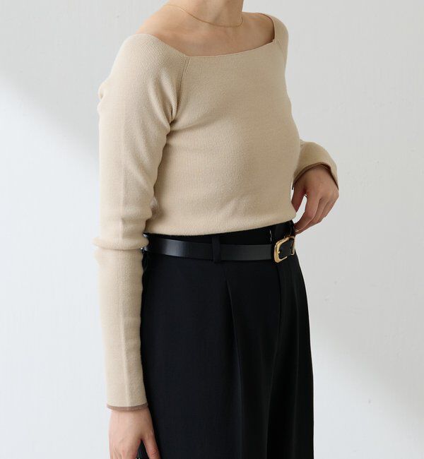  「【2通りで着れる】オフショルダーニット」|ニット・セーター|