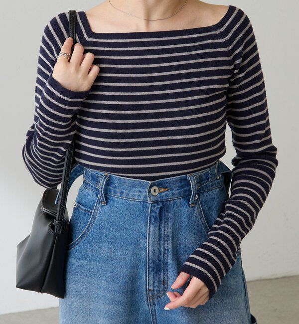  「【2通りで着れる】オフショルダーニット」|ニット・セーター|