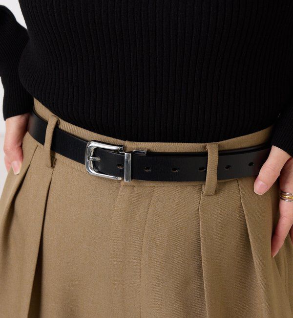 「【リバーシブルで使える】リバーシブルベルト」|ベルト|