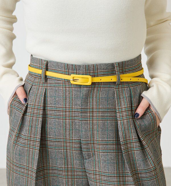  「【PAPILLONNER/パピヨネ】バックルベルト」|ベルト|イエロー