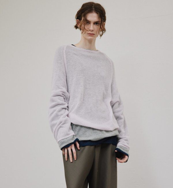  「	【CEPIE./セピエ】シアータックスリーブニット」|ニット・セーター|