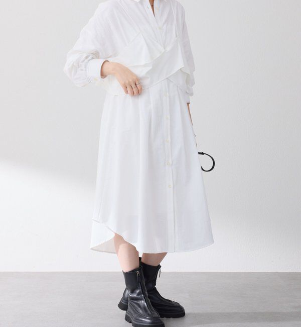  「キャミSETシャツワンピース」|ワンピース|