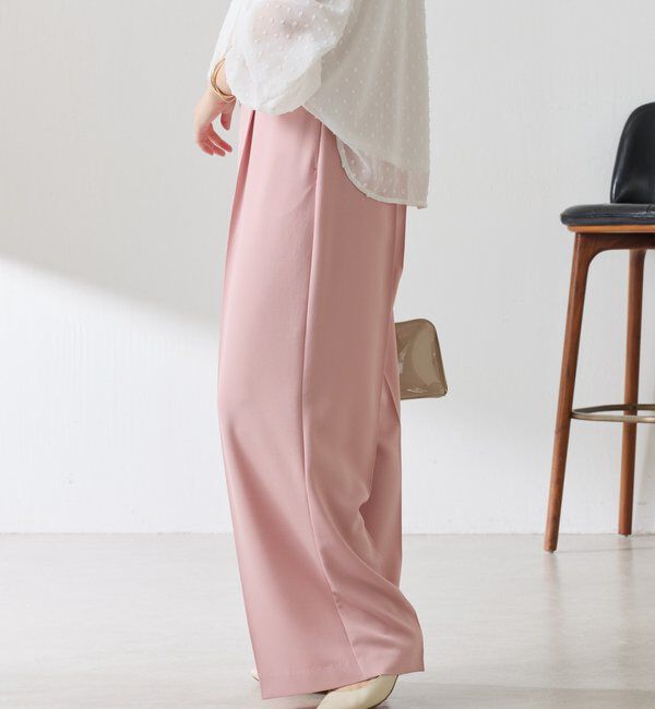  「《予約販売中》【高機能/マイナス3kg/5サイズ展開】ジャージワイドパンツ」|チノ|