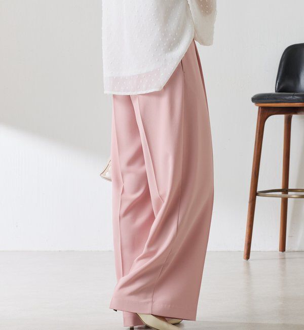  「《予約販売中》【高機能/マイナス3kg/5サイズ展開】ジャージワイドパンツ」|チノ|