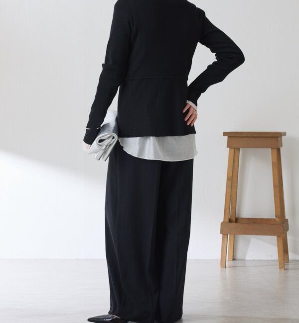  「《予約販売中》【高機能/マイナス3kg/5サイズ展開】ジャージワイドパンツ」|チノ|