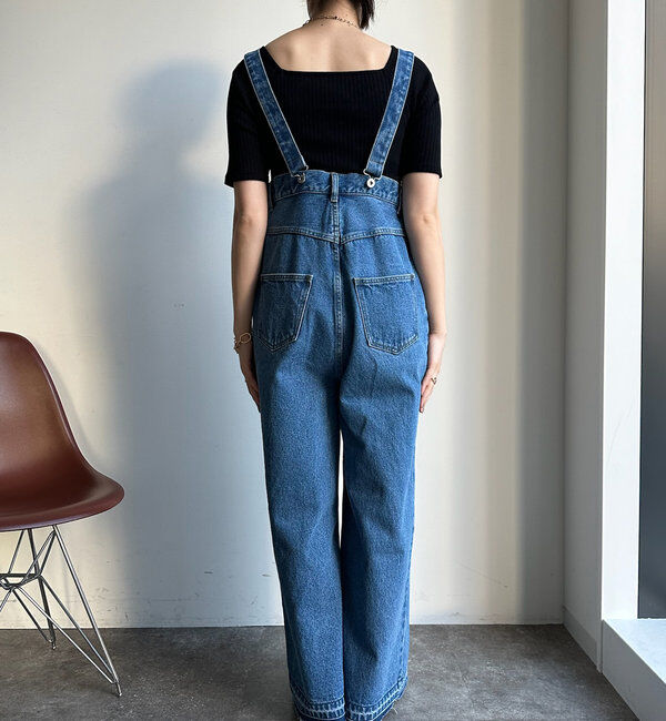  「【2サイズ展開！】デニムサロペット」|ワンピース|