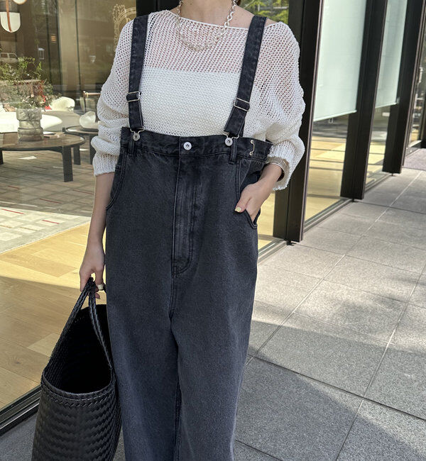  「【2サイズ展開！】デニムサロペット」|ワンピース|