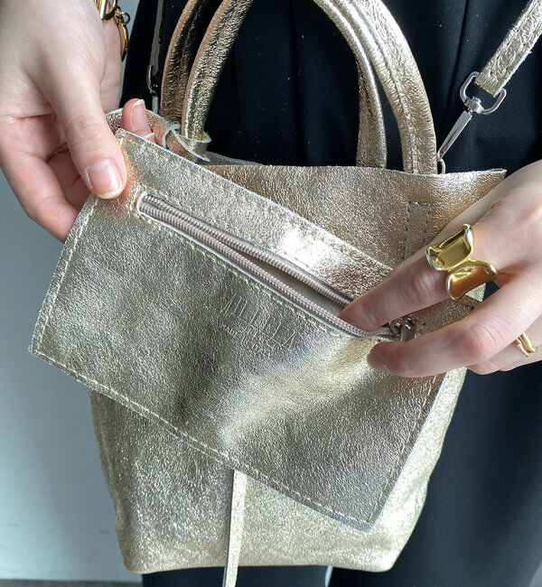  「【WEB限定】メタリックミニトート」|トートバッグ|