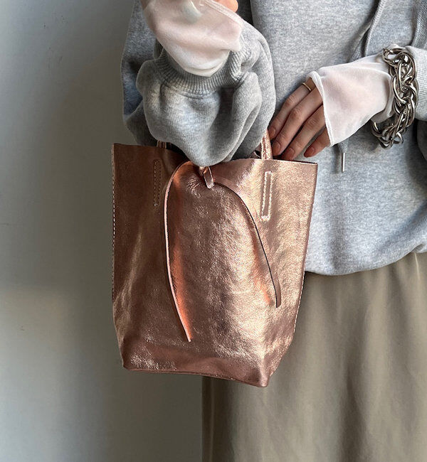  「【WEB限定】メタリックミニトート」|トートバッグ|