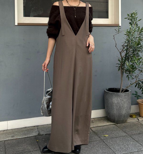  「【新色追加/前後2WAYで着られる】深Vワンピース」|ワンピース|