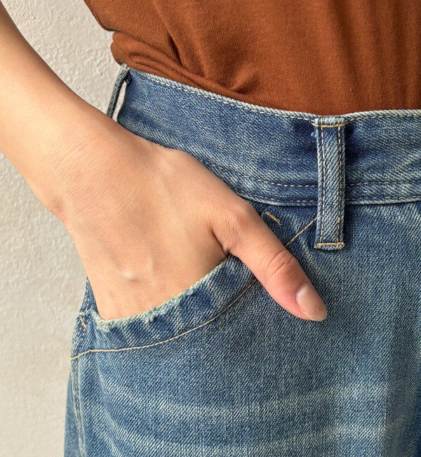  「【新色追加】ストレッチワイドフレアデニム」|デニム|