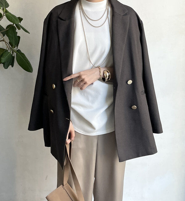  「【WEB限定】裾ラウンドカットトップス」|Tシャツ・カットソー|