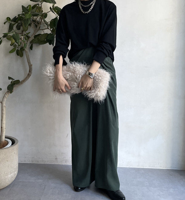  「【WEB限定】裾ラウンドカットトップス」|Tシャツ・カットソー|