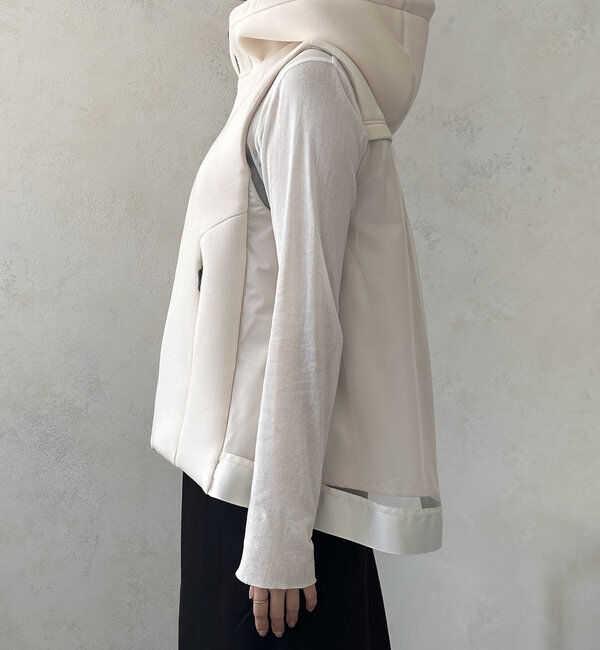  「【WEB限定】異素材切替中綿ベスト」|ベスト・ジレ|