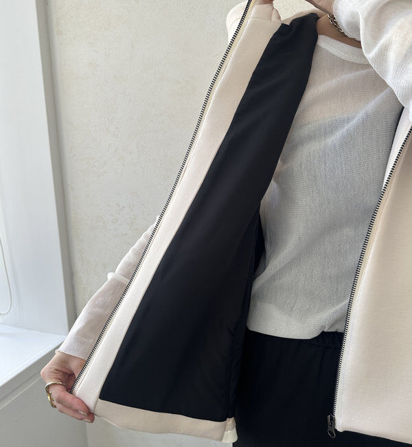  「【WEB限定】異素材切替中綿ベスト」|ベスト・ジレ|