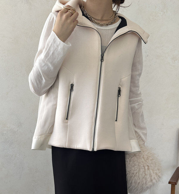  「【WEB限定】異素材切替中綿ベスト」|ベスト・ジレ|