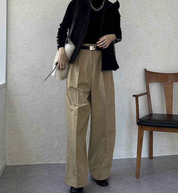  「【WEB限定】異素材切替中綿ベスト」|ベスト・ジレ|