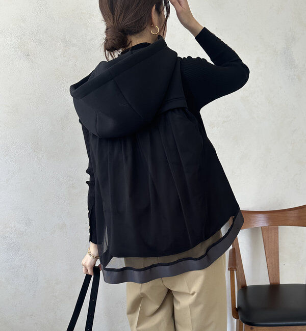  「【WEB限定】異素材切替中綿ベスト」|ベスト・ジレ|