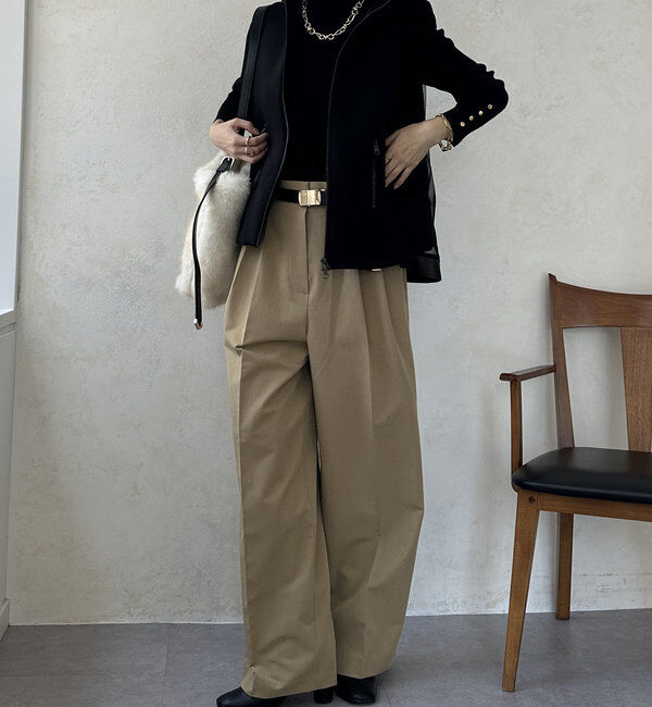  「【WEB限定】異素材切替中綿ベスト」|ベスト・ジレ|