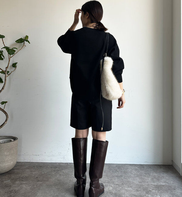  「折り返しカラーベルトショートパンツ」|チノ|