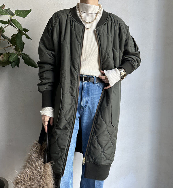  「【WEB限定】ロングMA1」|その他|カーキ