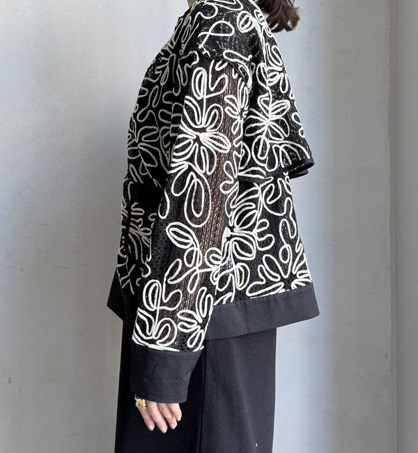  「【WEB限定】コード刺繍ブルゾン」|ブルゾン・スタジャン|