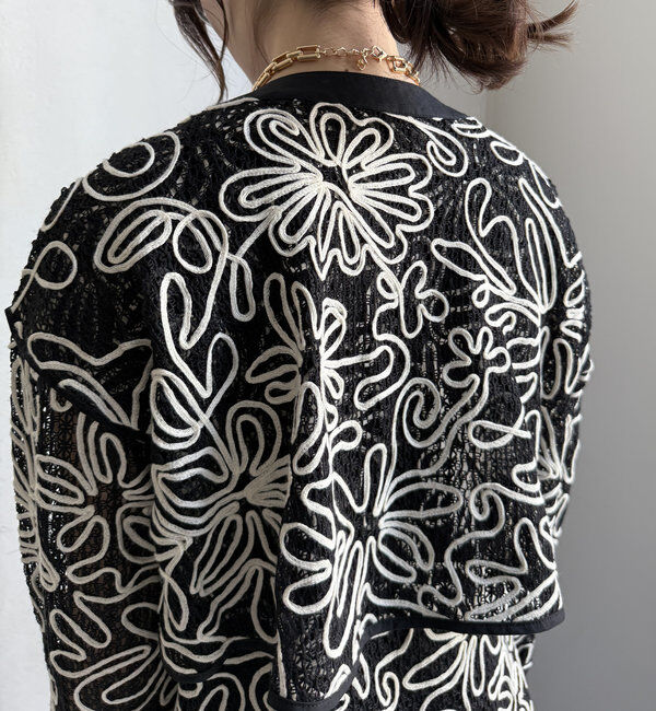  「【WEB限定】コード刺繍ブルゾン」|ブルゾン・スタジャン|