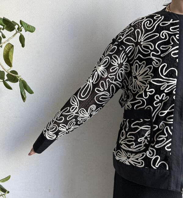  「【WEB限定】コード刺繍ブルゾン」|ブルゾン・スタジャン|