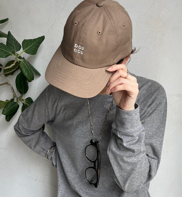  「DD刺繍キャップ」|ハット|サンドベージュ