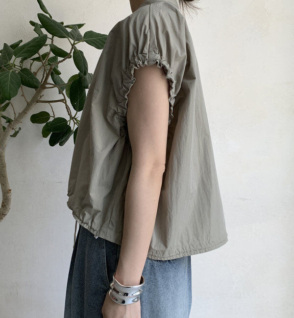  「【WEB限定】ショートスナップシャツベスト」|シャツ・ブラウス|