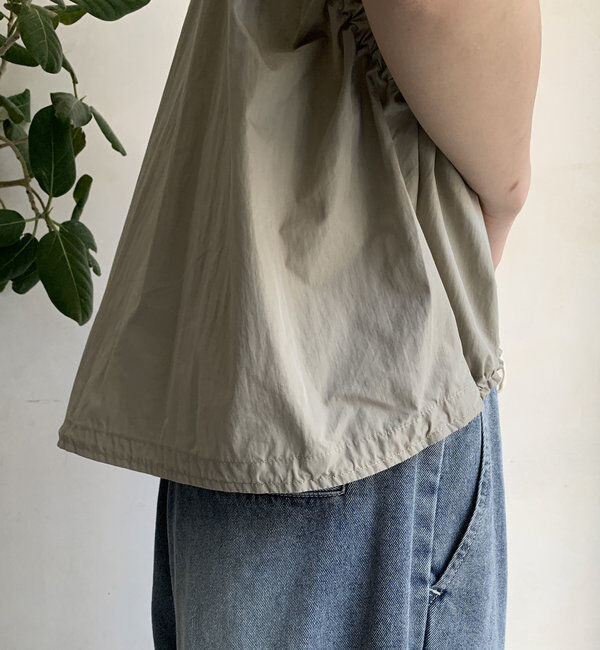  「【WEB限定】ショートスナップシャツベスト」|シャツ・ブラウス|