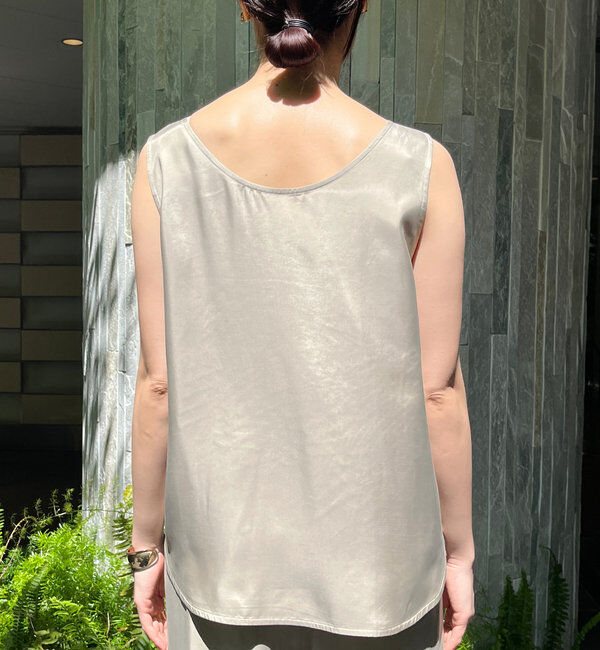  「【ウォッシャブル】キュプラタンクブラウス」|シャツ・ブラウス|