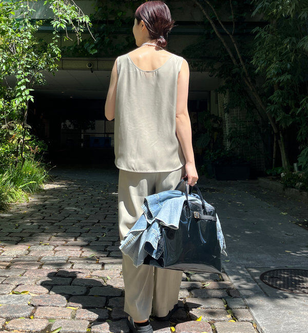  「【ウォッシャブル】キュプラタンクブラウス」|シャツ・ブラウス|