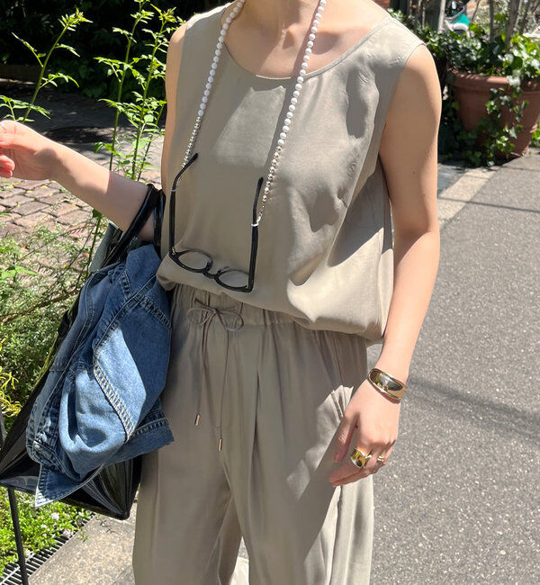  「【ウォッシャブル】キュプラタンクブラウス」|シャツ・ブラウス|