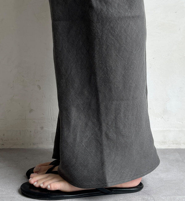  「リネンバイヤスパンツ」|チノ|