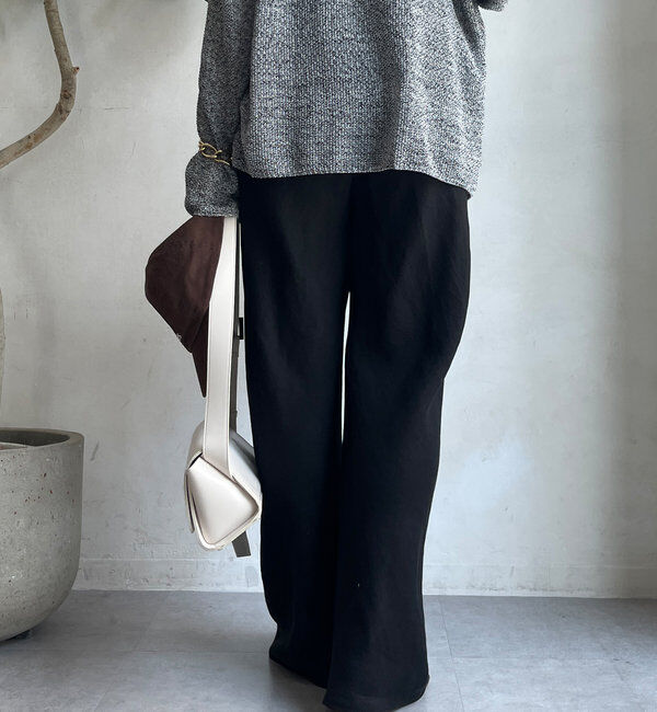  「リネンバイヤスパンツ」|チノ|