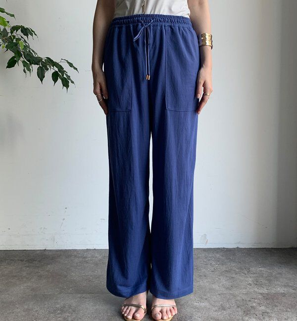  「【WEB限定】リネンライクカノコパンツ」|チノ|