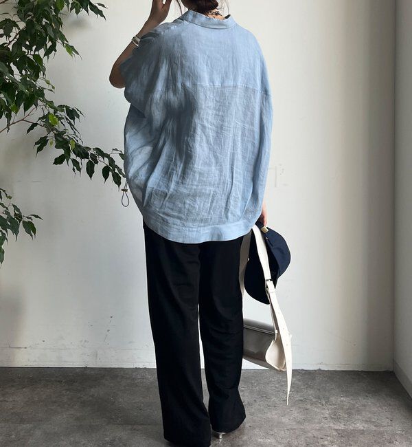  「【WEB限定】リネンライクカノコパンツ」|チノ|