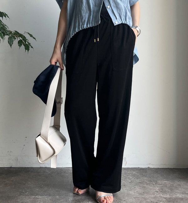  「【WEB限定】リネンライクカノコパンツ」|チノ|