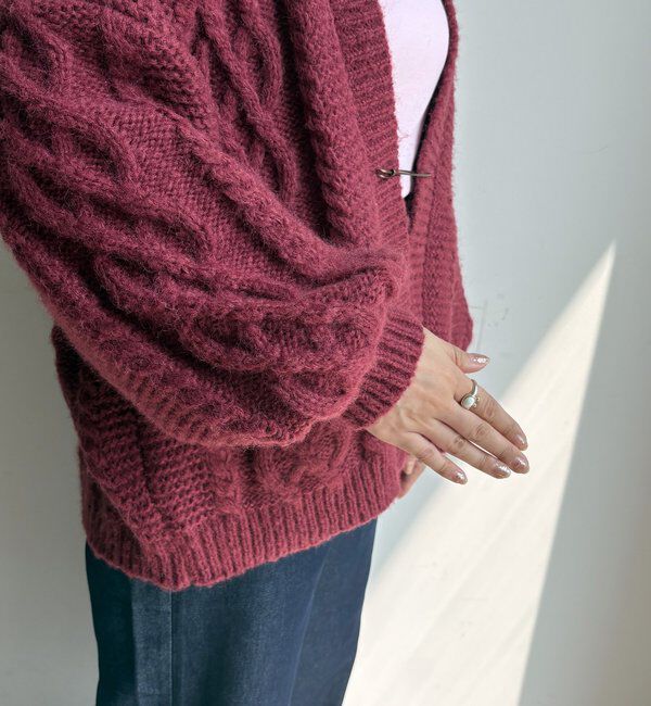  「ケーブルニットカーディガン」|カーディガン|