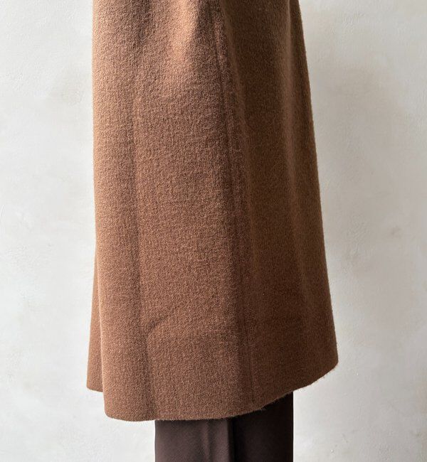  「ダブルフェイスニットガウン」|カーディガン|