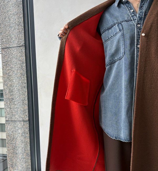  「ダブルフェイスニットガウン」|カーディガン|