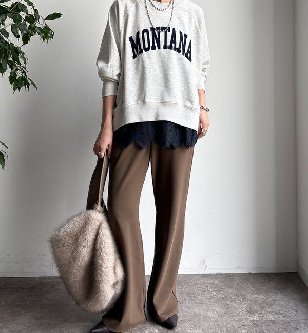  「【WEB限定】ロゴラグランワイドプルオーバー」|Tシャツ・カットソー|