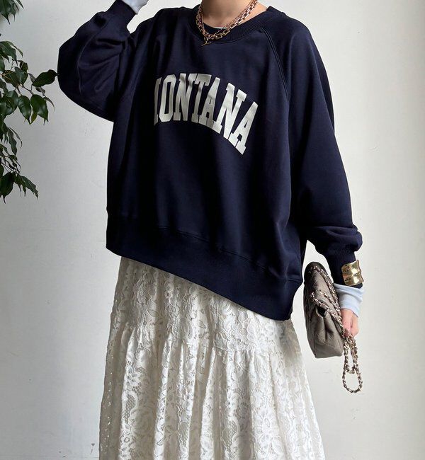  「【WEB限定】ロゴラグランワイドプルオーバー」|Tシャツ・カットソー|