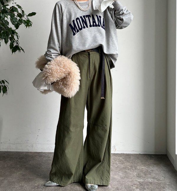  「【WEB限定】ロゴラグランワイドプルオーバー」|Tシャツ・カットソー|