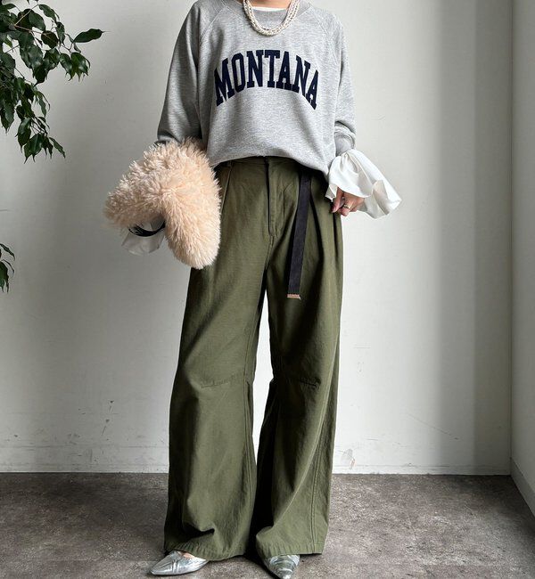  「【WEB限定】ロゴラグランワイドプルオーバー」|Tシャツ・カットソー|