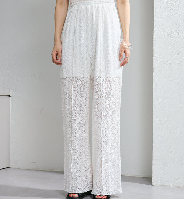  「【セットアップ対応】レースワイドパンツ」|その他|