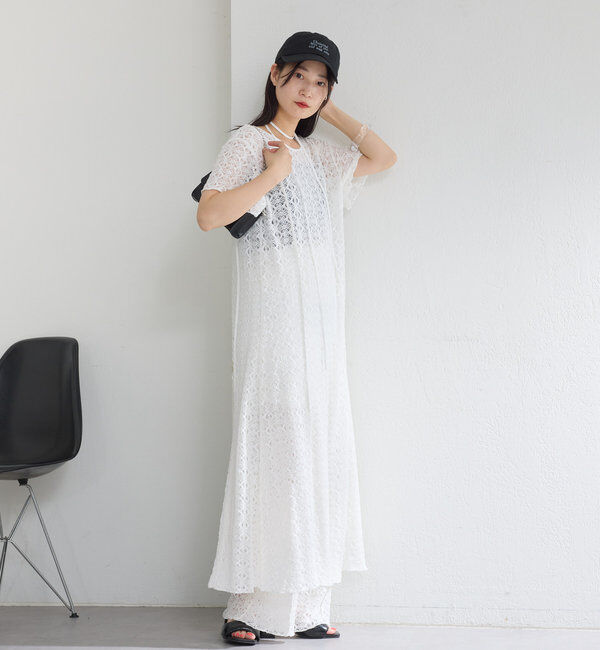  「【セットアップ対応】レースワイドパンツ」|その他|