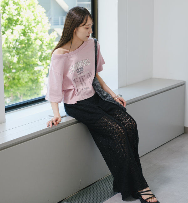 「【セットアップ対応】レースワイドパンツ」|その他|
